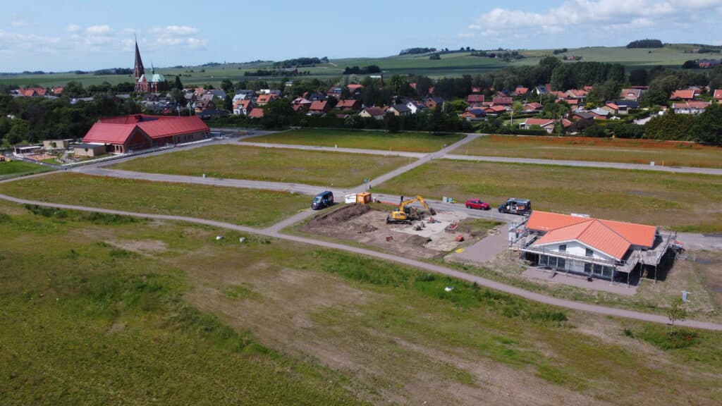 Asmundtorp drönarbild med horisont