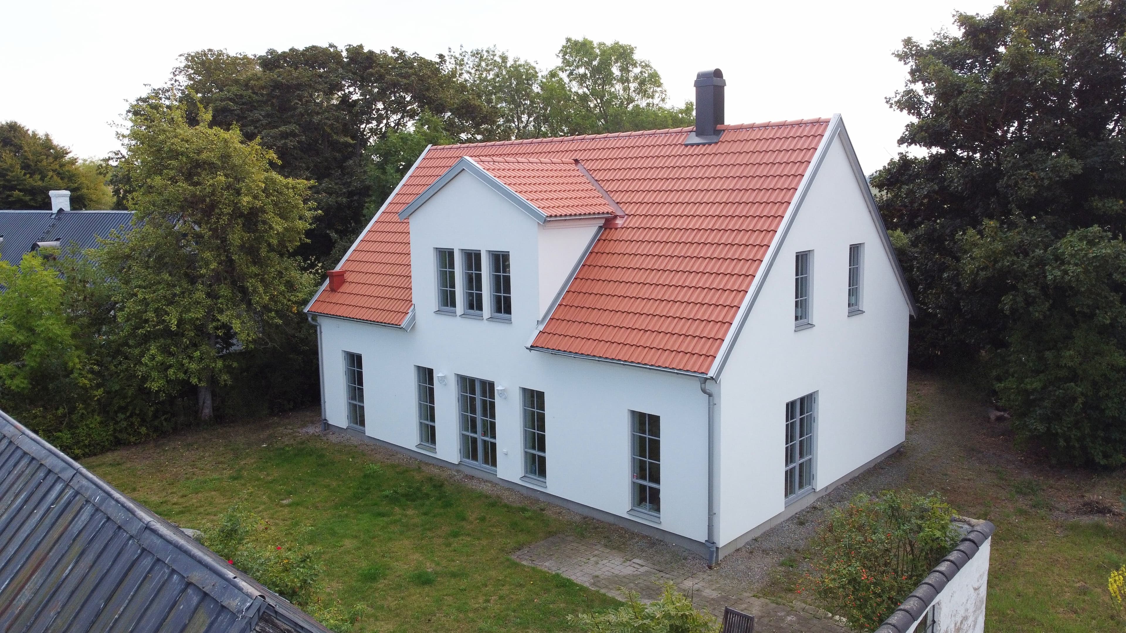 Kundhus av husmodellen Strandhem i Löderup, Ystad.