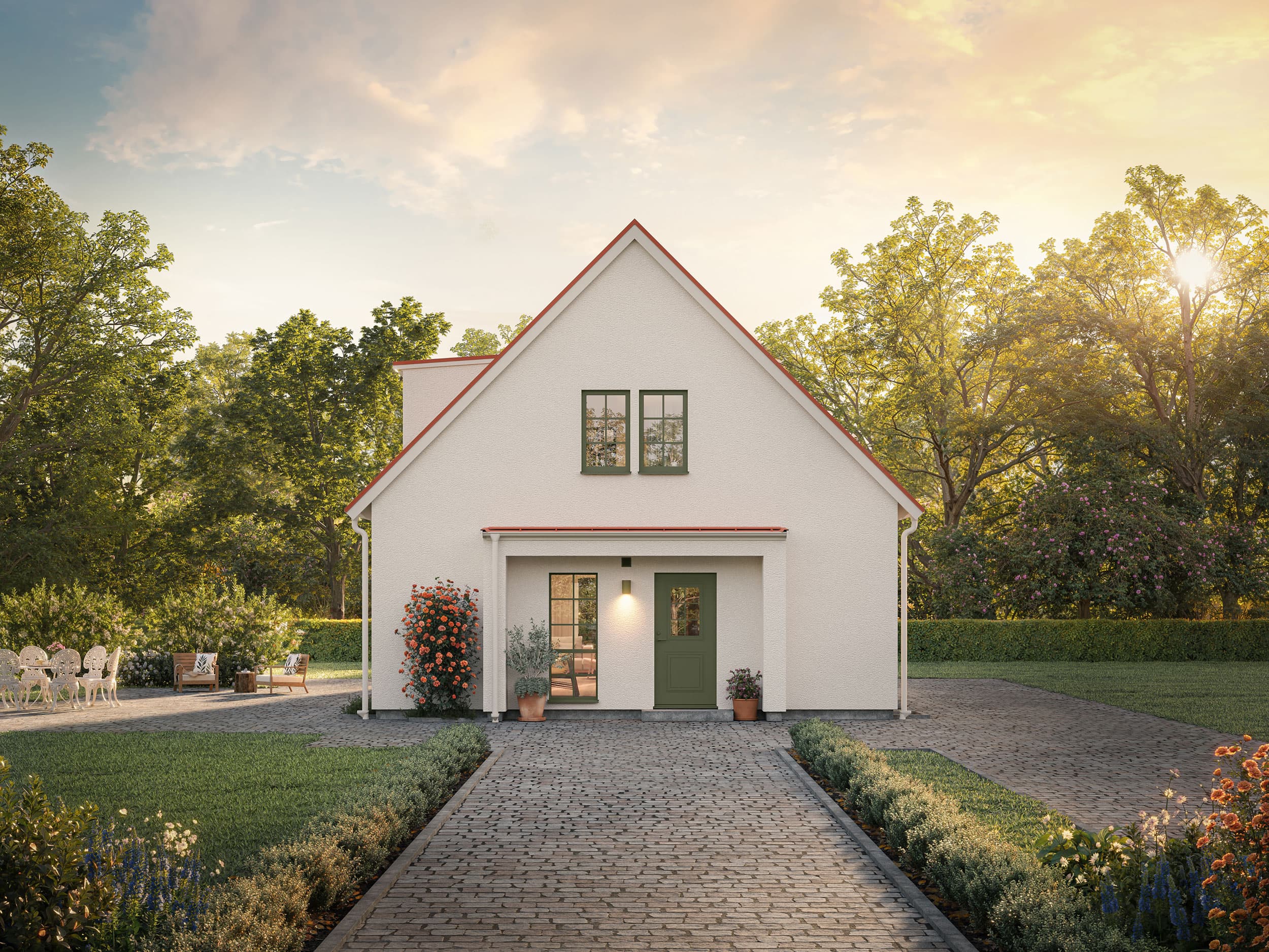 götenehus vinslöv gavelställt hus