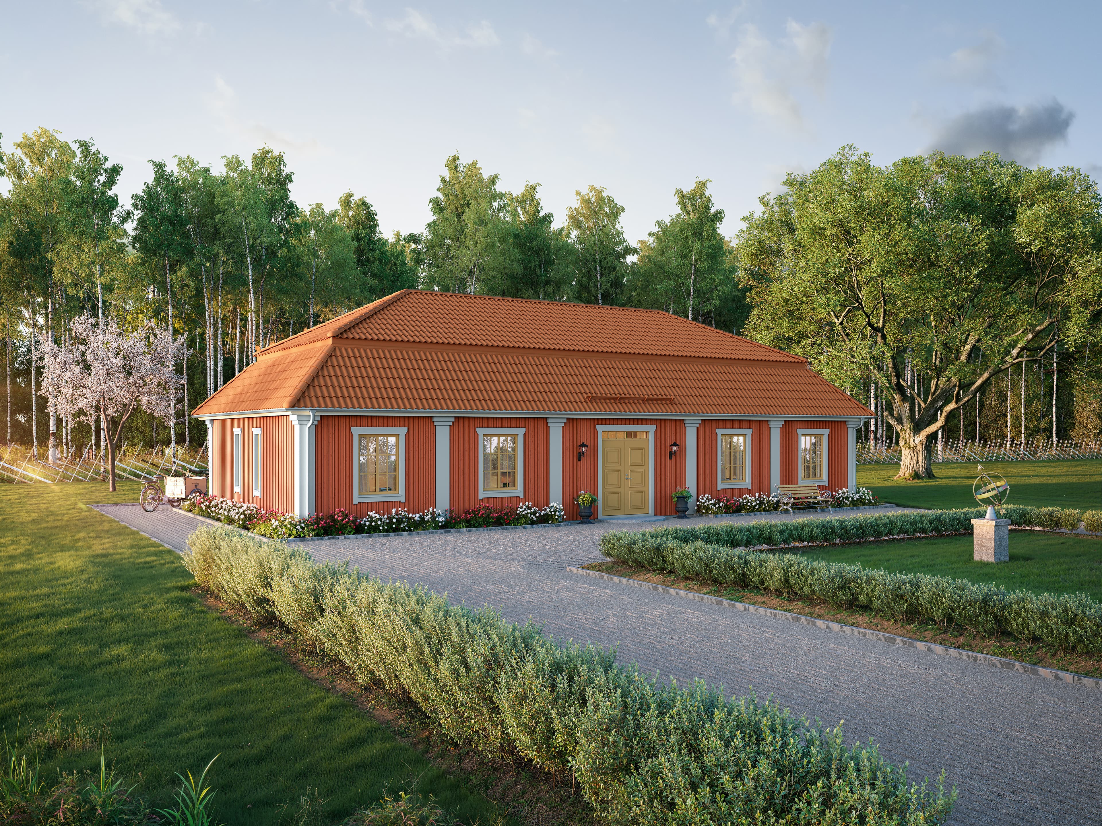 Götenehus husmodell Ramsås i herrgårdsstil