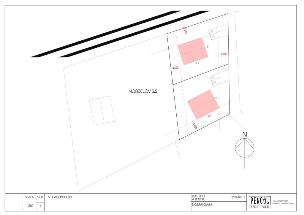 Planritning Östra Nöbbelöv
