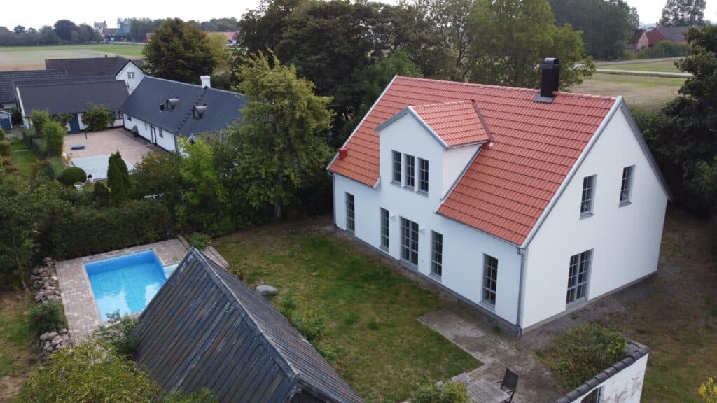 Kundhus av husmodell Strandhem i Löderup, Ystad.